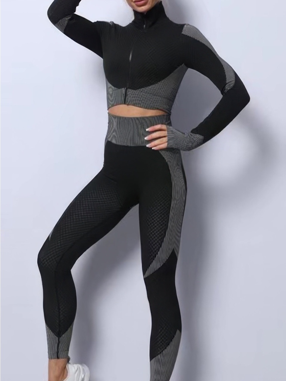 Color Block Activewear Set - Picture 2 of 5